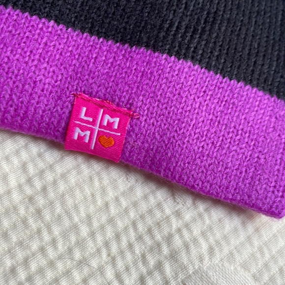 Y2K “Good Vibes” Beanie Hat & Gloves Embellished Music Notes - Black Pur… - Picture 7 of 10